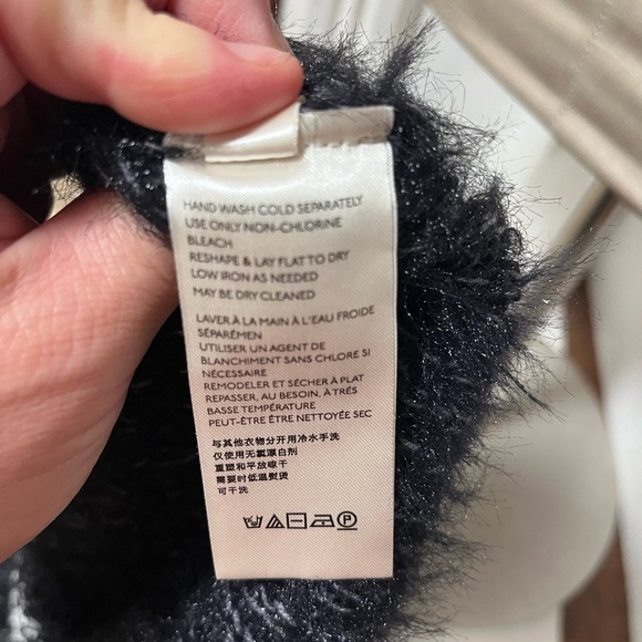 Free people XL top sweater black and white turtleneck - Picture 12 of 13